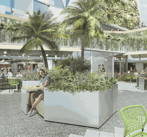 Phối cảnh tổng thể của mặt bằng CG