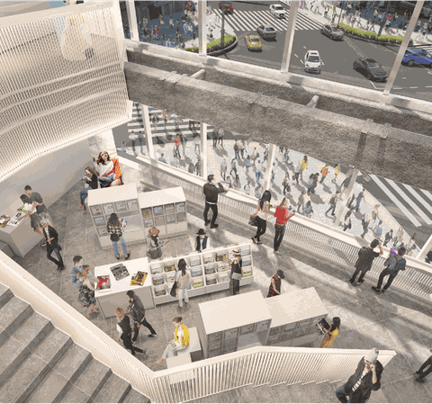 Phối cảnh tổng thể của mặt bằng CG