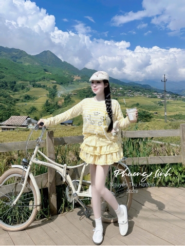 Set tay dài cv tầng hello kitty