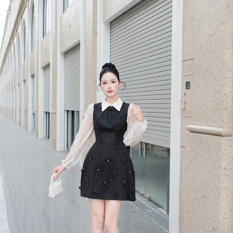 Đầm thiết kế đi tiệc ép mùng cổ đức