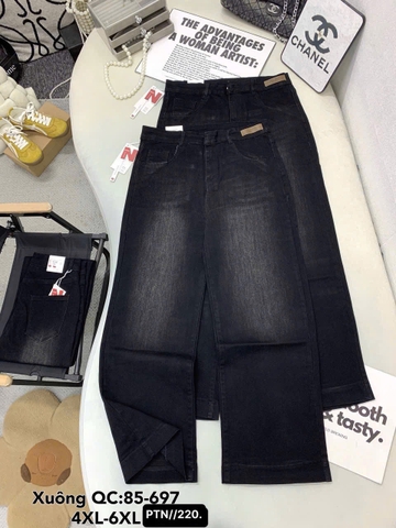 JC6 jean siêu đại xuông đen loang giữa 85697
