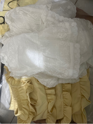 Set kiểu áo 2 dây ren bèo tầng quần bèo tầng
