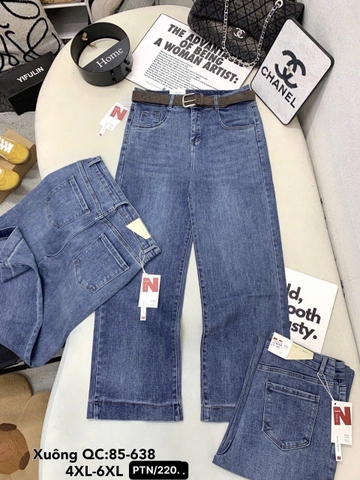 JC2 jean siêu đại trơn xuông 85638