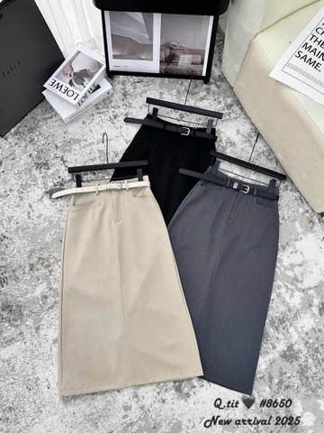 Chân váy dài 8650 kèm dây nịt