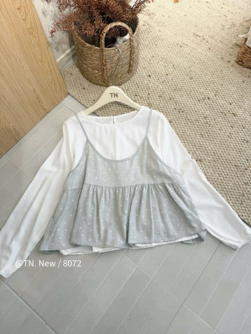 Áo kiểu bbd kèm áo trong