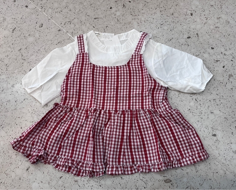 Áo kiểu babydoll phối áo