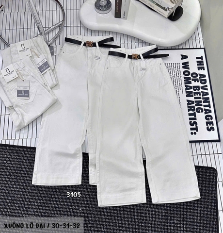 Xuông lỡ đại kaki trắng3105