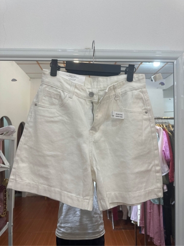 JS15 quần ngố đại trắng trơn lai gấp 3276