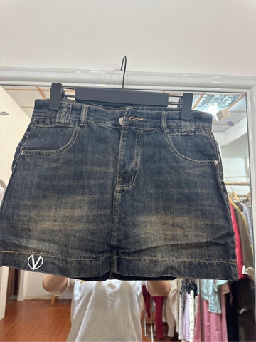 JVN10 quần váy đại thêu V lai trơn 3039