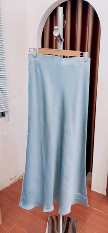 Chân váy lụa vải xước