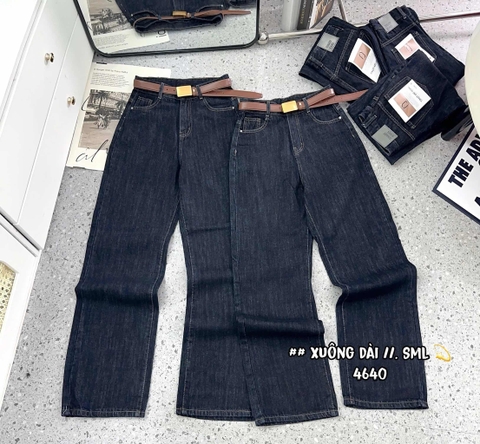 J44 suông dài xanh đậm trơn 4640