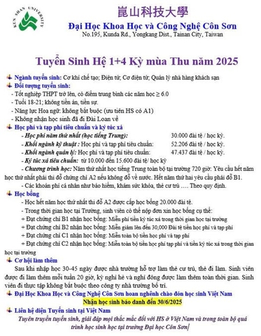 Đại học KHCN Côn Sơn