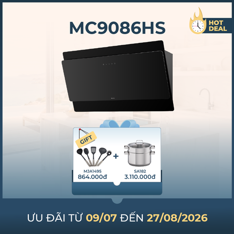 Máy hút mùi áp tường dạng nghiêng 90cm