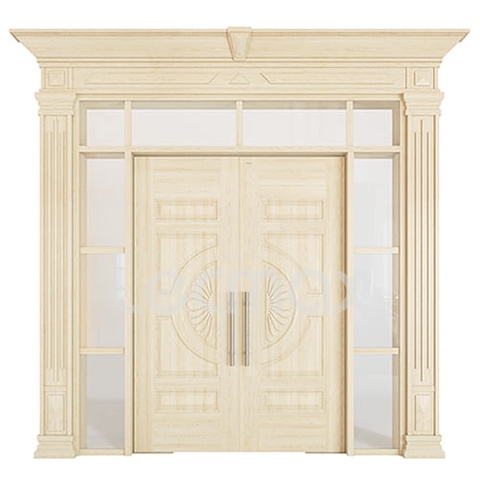 Cửa Thép Vân Gỗ Thủy Lực  LM602