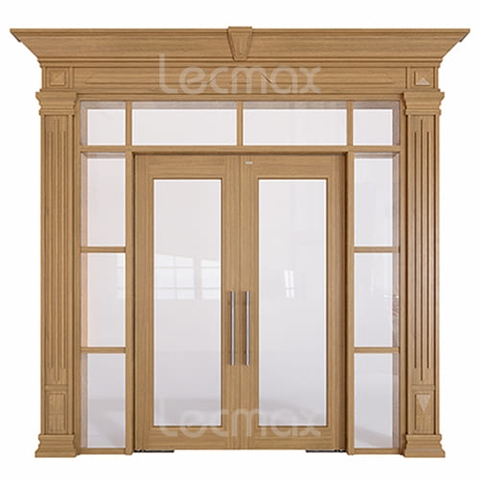 Cửa Thép Vân Gỗ Thủy Lực LM601