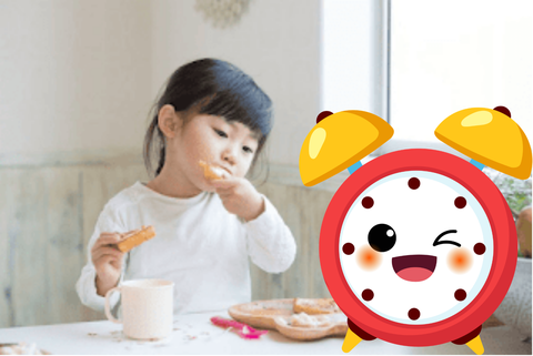 Lưu ý về thời điểm ăn uống trong ngày của trẻ