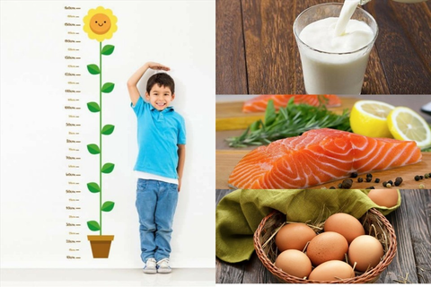 Dinh dưỡng giúp con giữ vững phong độ chiều cao