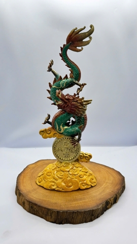 Rồng xanh đồng nguyên chất 11cm