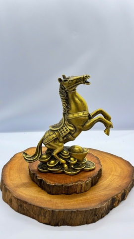 Ngựa thỏi vàng đồng 15cm