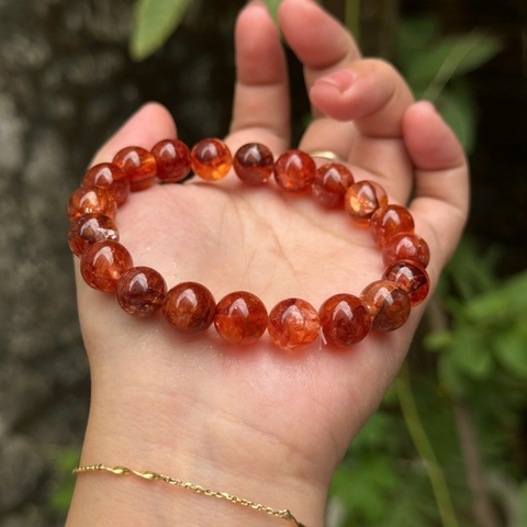 Vòng thạch anh ưu linh đỏ (Scenic Quartz) - năng lượng may mắn