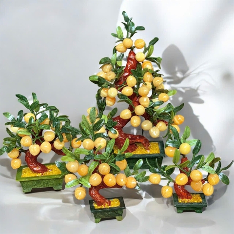 Cây đào Ngọc Hoàng Long đủ size để bàn - thu hút năng lượng tích cực