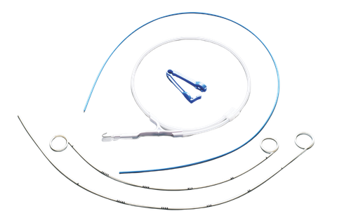 Ống dẫn lưu tiểu đuôi heo dùng một lần