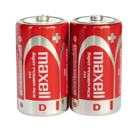 Pin Đại Maxell Super Power ACE R20P(AR) 1.5V Made in Indonesia Vỉ 2 viên