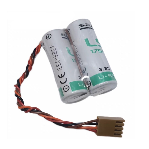 Pin SAFT LS17500, Pin nuôi nguồn 3.6V 3.6Ah nối giắc 2LS17500 Nachi robot MD500