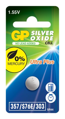 Pin GP Silver Oxide Button 357 (SR44) (vỉ 1 viên)