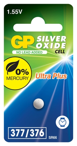 Pin GP Silver Oxide Button 377 (SR66) (vỉ 1 viên)