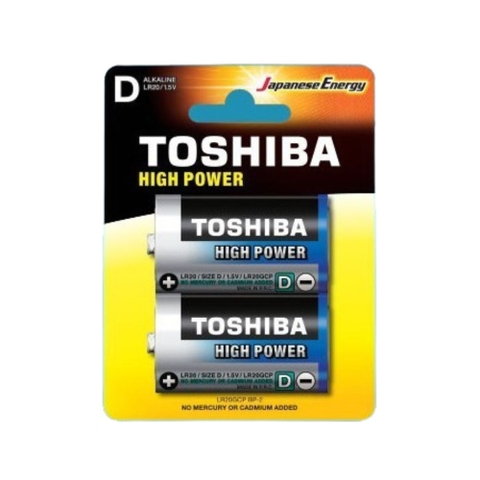Pin Đại Toshiba Alkaline LR20GCP-BP2 (VỈ 2 VIÊN)