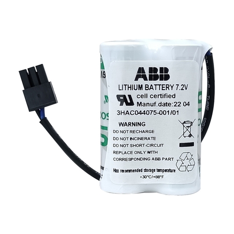 Pin nuôi nguồn ABB robot 3HAC044075-001/01 7.2V 3.6Ah chính hãng