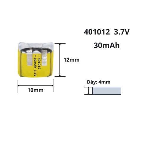 Pin Li-Po 3.7V 400808 400909 420909 401010 401012
