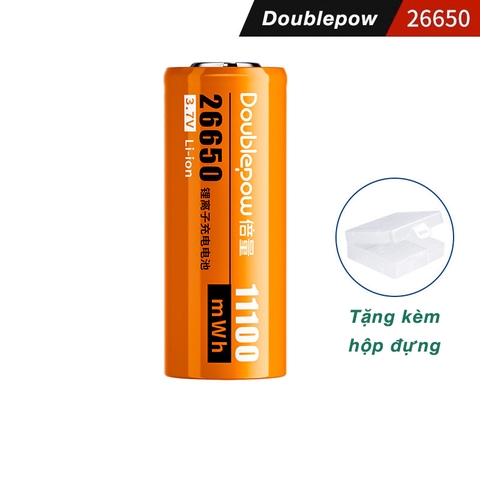 Pin sạc 26650 Doublepow Lithium 3.7V