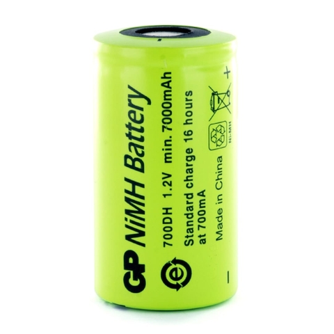 Pin sạc GP NiMH 1.2V 700DH Size D 7000mAh