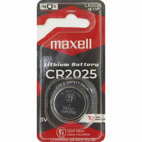 Vỉ 1 viên Pin Maxell CR2025 3V Made In JAPAN