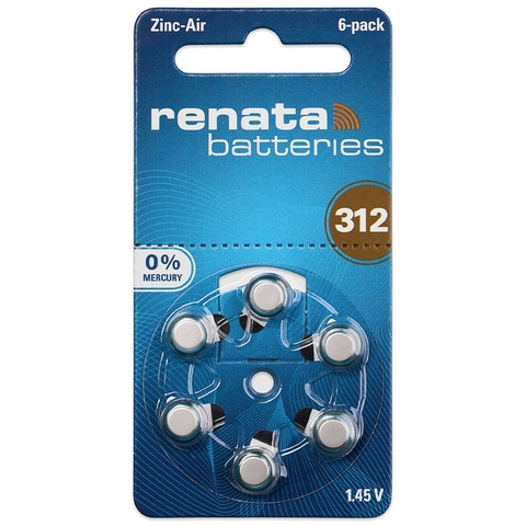 Pin RENATA PR41 / A312 (vỉ 6 viên)