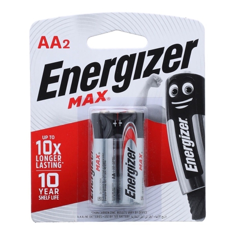 Pin kiềm AA ENERGIZER MAX E91 BP2 AA2 (VỈ 2 VIÊN)