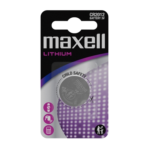 Vỉ 1 viên Pin Maxell CR2012 3V cao cấp Made In Japan