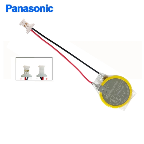 Pin CMOS CR2032 Panasonic Lithium 3V nối giắc cắm