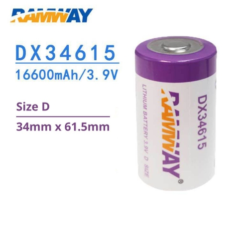 Ramway DX34615 3.9V 16600mAh, Pin Lithium không sạc nuôi nguồn