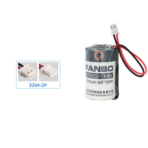 Fanso ER14250H, ER14250 3.6V 1/2AA pin nhiệt kế ẩm