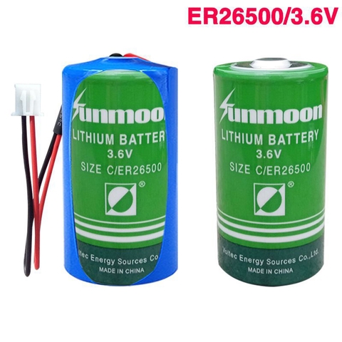 Sunmoon ER26500, Pin nuôi nguồn 3.6V 8500mAh