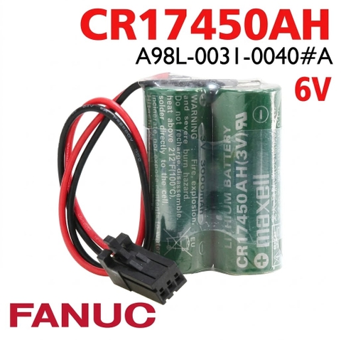 A98L-0031-0040#A MAXELL CR17450AH (6V) Pin Fanuc CRX Coll