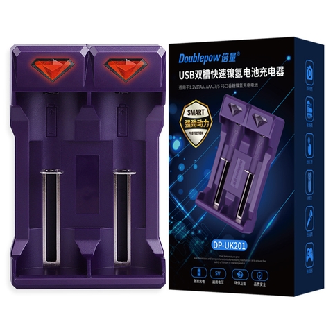 Doublepow DP-UK201 Bộ sạc 2 pin AA/AAA 1.2V Ni-MH