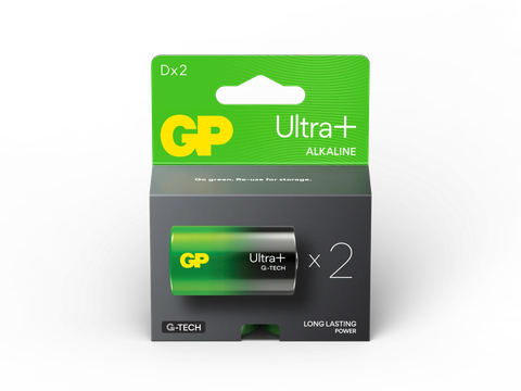 Pin đại (cỡ D) GP Ultra+ Alkaline 1.5V vỉ 2 viên