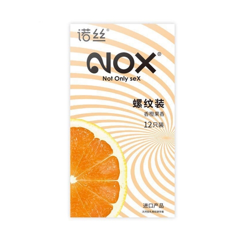 Bao cao su Nox Fruity Orange hương cam hộp 12 cái