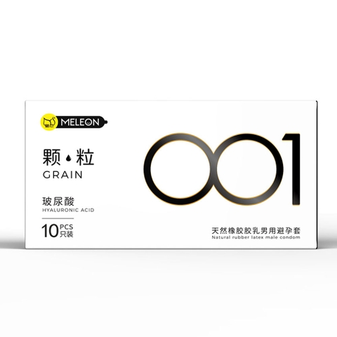 Bao cao su Meleon HA 001 Grain siêu mỏng có hạt nổi hộp 10 cái