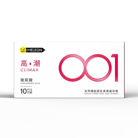 Bao cao su Meleon HA 001 Climax siêu mỏng tăng khoái cảm hộp 10 cái