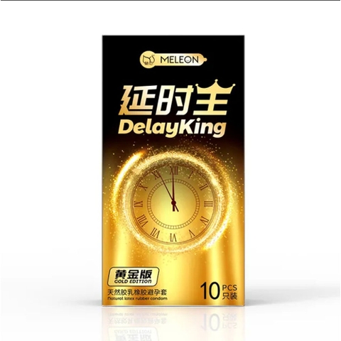 Bao cao su Meleon Delay King Gold Edition kéo dài thời gian hộp 10 cái
